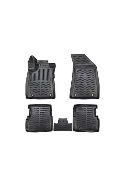 OEM Set of 4 car mats for Hyundai Staria (2022–present) — flexible rubber with floor clips