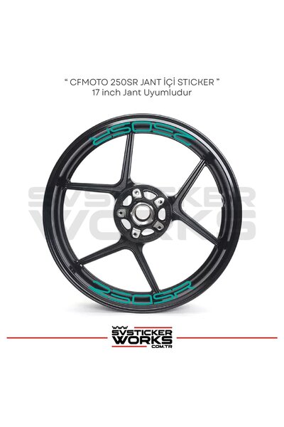 ARONA ملصق CFMOTO 250SR مع نص داخل الإطار، مجموعة من 8 ملصقات