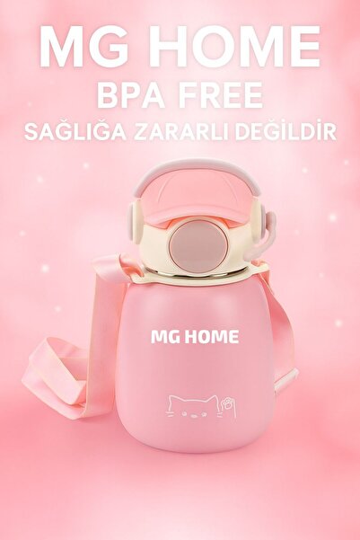 VENON DJ Tasarım PEMBE 💗500 ML Paslanmaz Çelik 🎧Termos Matara – 10×18 Çocuk...