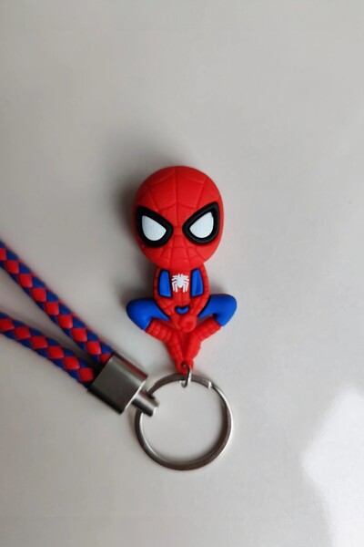Lynare سبايدر مان سبايدر مان 3D سيليكون سلسلة المفاتيح وحقيبة الملحقات
