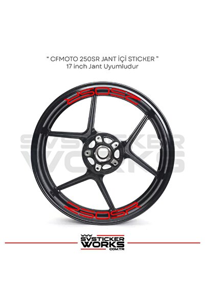 ARONA ملصق CFMOTO 250SR مع نص داخل الإطار، مجموعة من 8 ملصقات