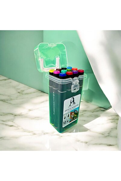 MONA LİSA MİLANO Mona Lisa Double Tip Marker Pen 12 Colors Tm1 24