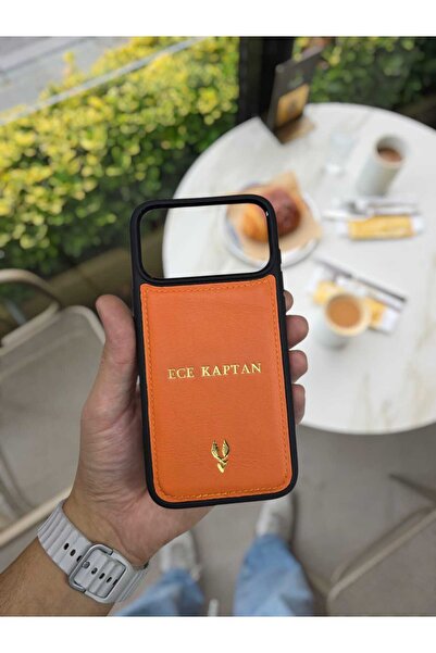 Visso leather İphone 17 PRO Model Tam Uyumlu Hakiki Deri Kişiye Özel İsimli Telefon Kılıfı Gerçek Orjinal Deri