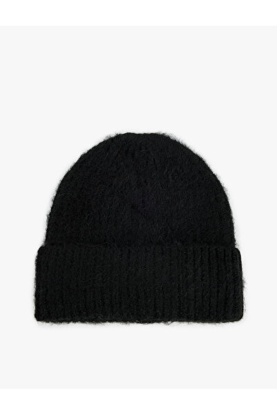 Koton Wool Blend Layered Knit Beanie