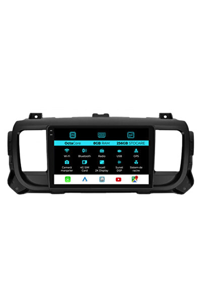 NavStore Dedicated Navigation Peugeot Expert / Citroen Jumpy 3 (2016-2021), 2K, 8Gb Ram, 256Gb Storage, Carplay