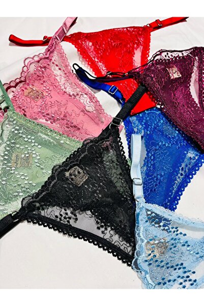mendoza store Lace and Floral Thong 7 Color Set Panties