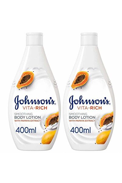 Johnson's Body Lotion Vita-Rich Smoothing Papaya Multicolour 2x400ml