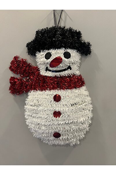 VonaHome Christmas Ornament - Pine Tree Door Wall Ornament Snowman 34cm
