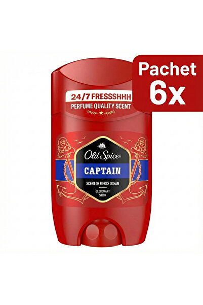 Old Spice Set of 6 pcs. x Deodorant stick Captain, 50 ml