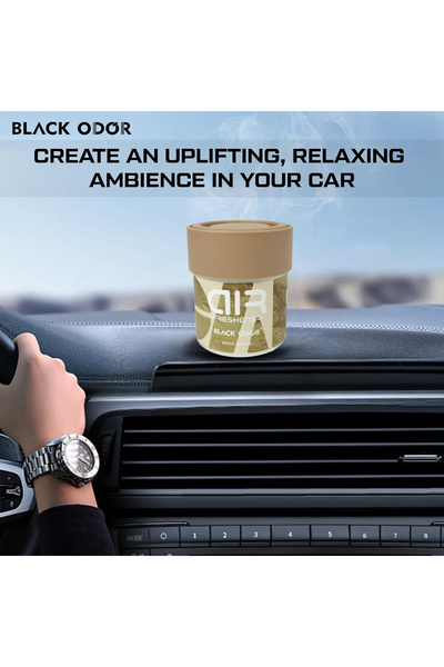 Black Odor Exotic Vanilla Air Freshener – Long-Lasting Car & Home Fresh Scent, 80g