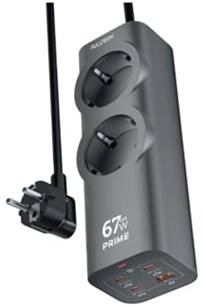 Yıldızan Akım Korumalı Priz, Güç Şeridi, 67W GaN Hızlı Şarj Adaptörü, Tam Zam...
