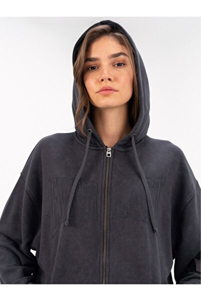 EVERLAST Cool Relax Wmn Anthracite Women's Full Zip Hooded Sweatshirt