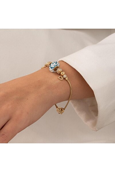 H.M Hakan Mücevherat Charmlı 14 Ayar Altın Bileklik