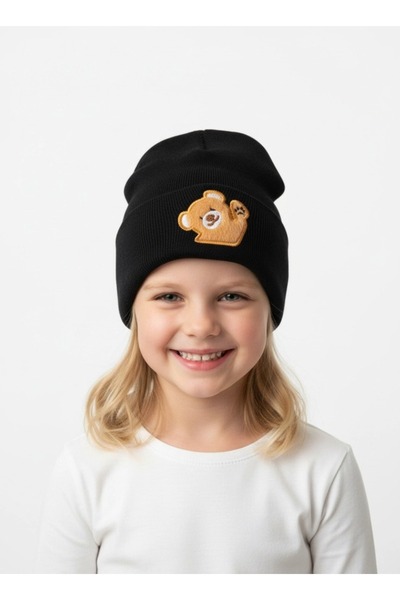 gigigiyim Bear Printed Unisex Children's Beanie