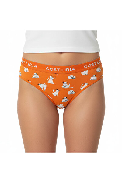 GOST LİRİA - Silver Cat Desenli Kadın Slip Külot