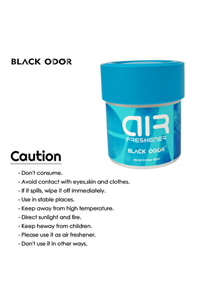 Black Odor Whispering Wish Air Freshener – Long-Lasting Car & Home Fresh Scent, 80g