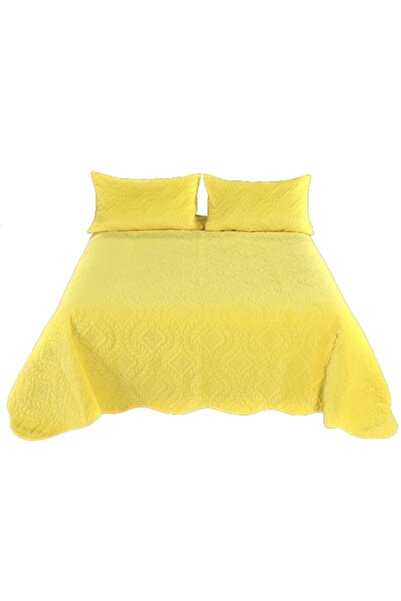 Unicorn Concept Bedspread set, C08, quilted, 3 pieces, 220x240cm, Yellow