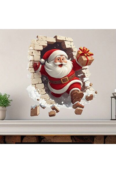Inovius Sticker/Autocolant Craciun Moc Craciun 3D 35x40cm - 665300