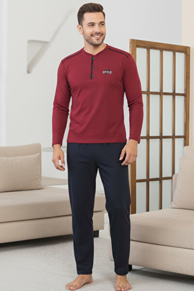 ELİTOL Cotton Soft Touch Men's Pajama Set