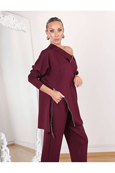 EL jadida Women's Zippered Modal Fabric Set