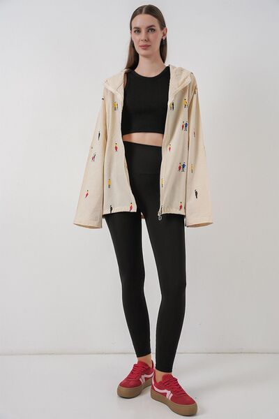 Hiccup BDART με κουκούλα Βαμβακερό μπουφάν με φερμουάρ και τσέπες