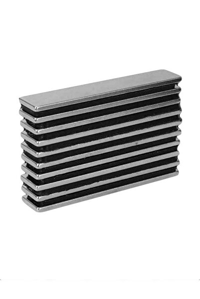 Generic 10-Piece Rectangle Super Strong Earth Neodymium Magnet Block Silver