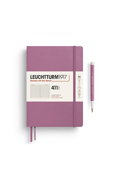 Leuchtturm1917 Not Defteri Orta Boy (A5), Sert Kapak, 411 Numaralandırılmış S...