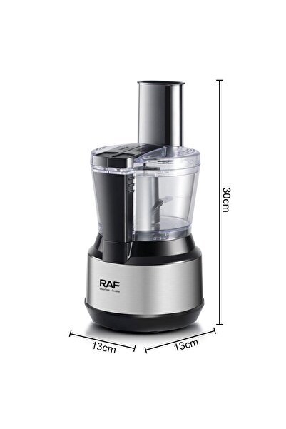 raf 3-in-1 600W Food Processor with 750ml Bowl – Chopper, Slicer & Shredder (R.2872)