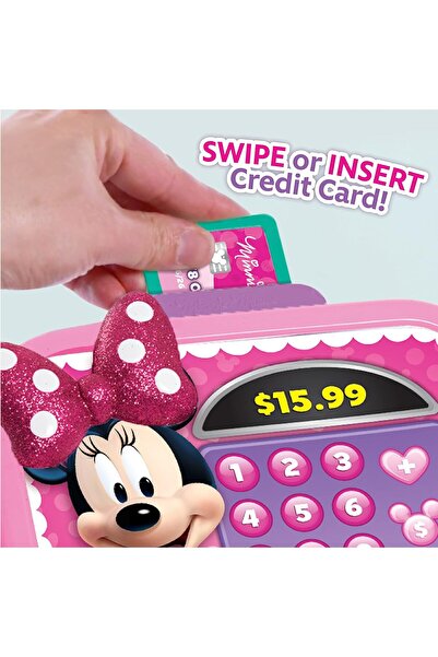 Disney Just Play Minnie Junior Mouse Bowtique Cash Register with Sounds