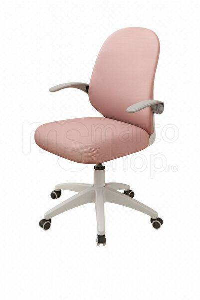 Marcoshop Scaun ergonomic pentru copii, spătar respirabil — Confort și postură corectă, Roz