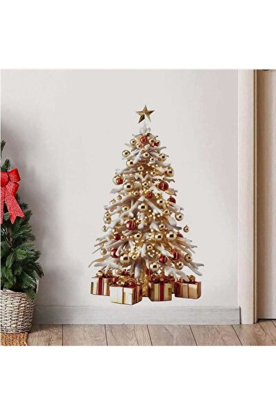 Inovius Sticker/Autocolant Craciun Brad cu cadouri 35x60cm - 312800