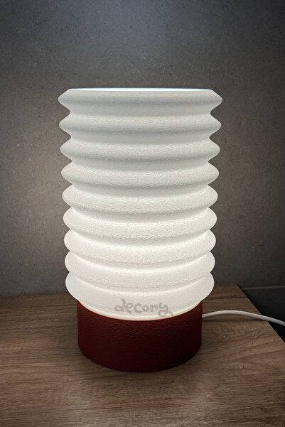 decory Wiraly Modern Simple Design Table Lamp, Pinterest Style Cozy Lampshade (Bioplastic) E27