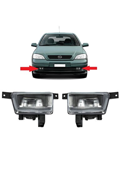cme parts Opel Astra G HB 1998-2004 Uyumlu Sağ + Sol Sis Far Takımı 2 Adet Ampullu 6710010 6710012
