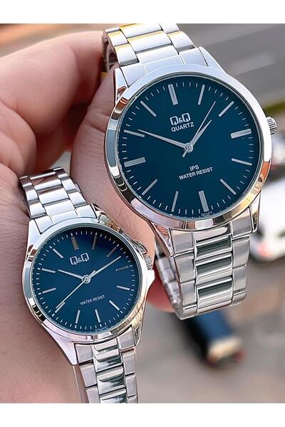 Q&Q Steel Cord 2-Year Warranty 3 Atm Water Resistant Wristwatch Special for Lovers and Couples Qq.Cf001.4