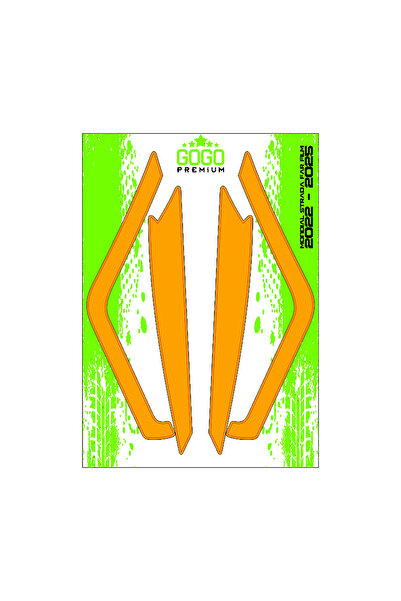 GOGOPREMİUM MONDİAL STRADA 2022 - 2025 UYUMLU FAR ÜSTÜ FİLM TURUNCU