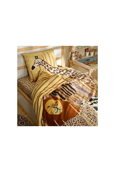 IKEA çocuk nevresim takımı, sarı, 150x200/50x60 cm