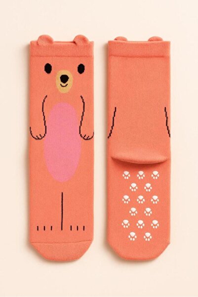 BONY SOCKS Розова чорапка с мотив на мече