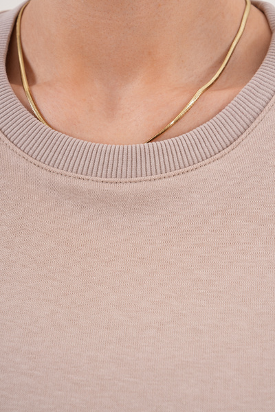 Miss Dünya Lissa Crew Neck 100% Cotton Maternity and Postpartum Basic Sweatshirt