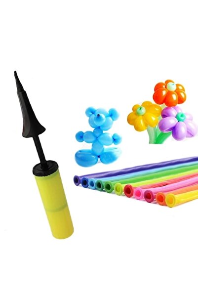 Funny Fashion Set baloane modelabile asortate cu pompă manuală Funny Fashion,...