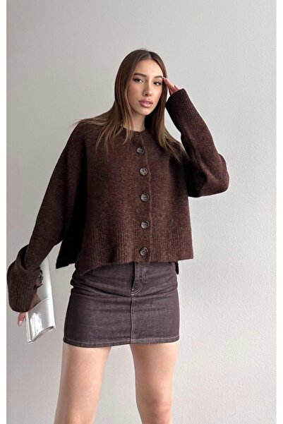 fujya سترة تريكو إليتي يوكي بتفاصيل فتحة جانبية