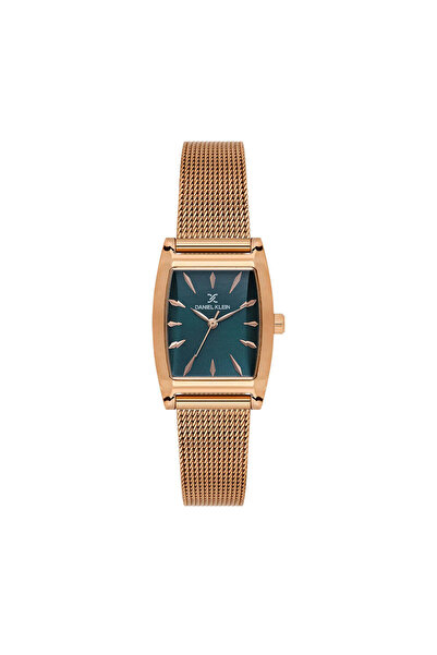 Daniel Klein ساعة يد نسائية فاخرة بسوار شبكي من الذهب الوردي DK.1.14119-6