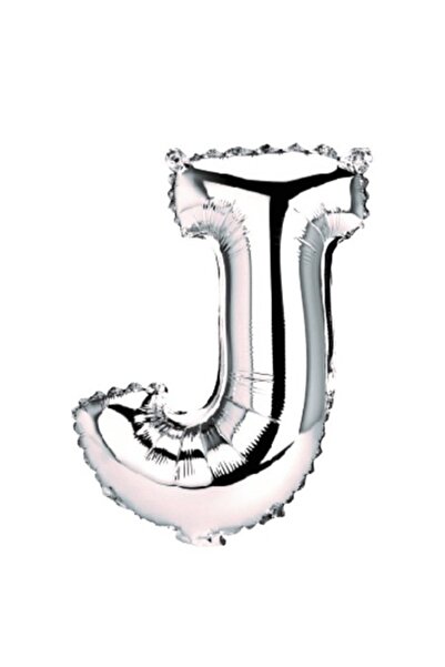 OEM Balon Litera J, Argintiu, 40cm