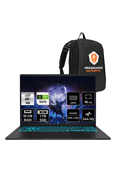 ASUS V16 Core 7 240H 16GB 1TB SSD RTX5070/8GB 16" FHD+ 144Hz FDOS Gaming Lapt...