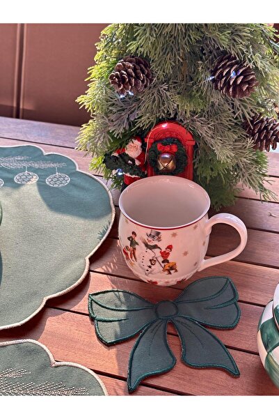 ref crea Bow Tie 2-Piece Cocktail Napkin Green