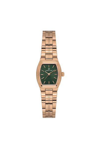 Daniel Klein ساعة نسائية فاخرة من الفولاذ المقاوم للصدأ بلون الذهب الوردي DK....