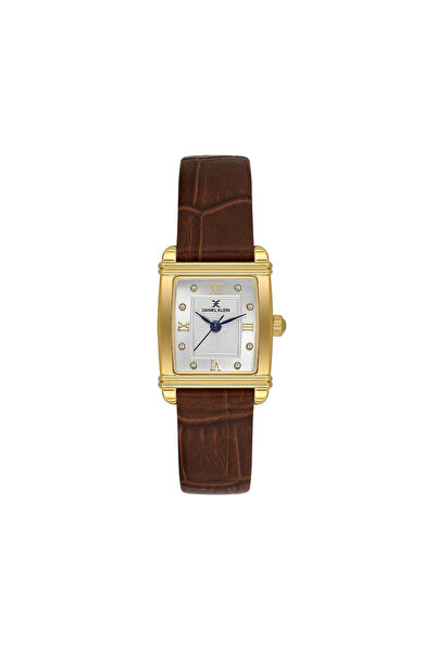 Daniel Klein Premium Dark Brown Leather Watch for Women DK.1.14116-3