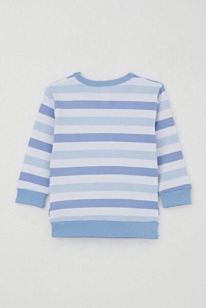 Breeze Baby Boy Pajama Set with Shoulder Patches, Love-Themed Emoji Emblem, 4 Months-1 Year, Mixed Colors