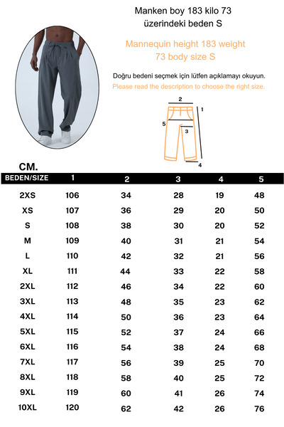 RELAXL Loose Fit Pleated Dark Gray Baggy Fabric Pants with Elastic Waist