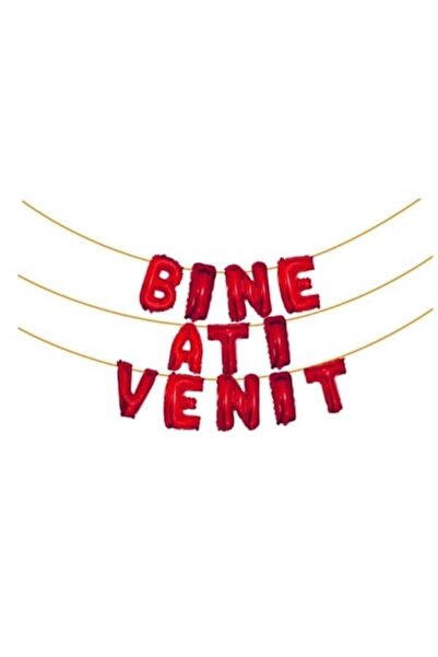 OEM Set baloane de bun venit, roșii, 45 cm, 6 m