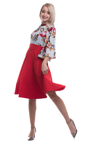 TINKA Fashion Floral print midi dress